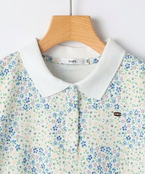SHIPS / シップス ミニ丈・ひざ丈ワンピース | SHIPS KIDS:100〜130cm / フラワー ポロシャツ ワンピース | 詳細4