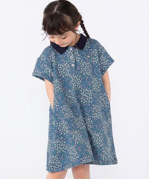 SHIPS / シップス ミニ丈・ひざ丈ワンピース | SHIPS KIDS:100〜130cm / フラワー ポロシャツ ワンピース | 詳細20