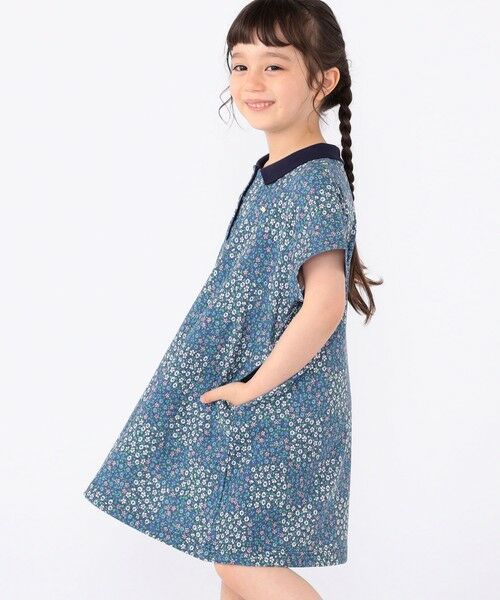 SHIPS / シップス ミニ丈・ひざ丈ワンピース | SHIPS KIDS:100〜130cm / フラワー ポロシャツ ワンピース | 詳細21