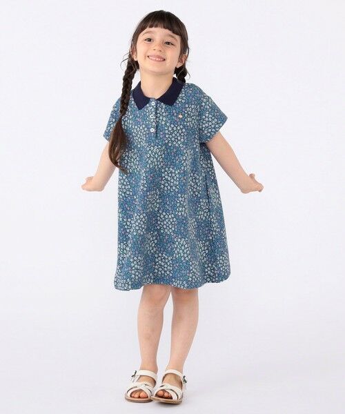 SHIPS / シップス ミニ丈・ひざ丈ワンピース | SHIPS KIDS:100〜130cm / フラワー ポロシャツ ワンピース | 詳細22