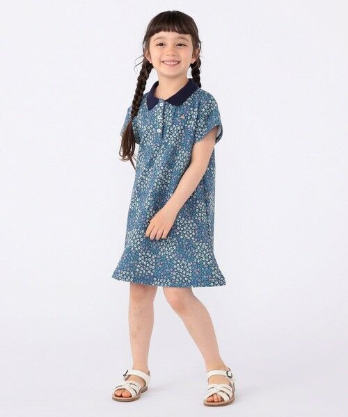 SHIPS / シップス ミニ丈・ひざ丈ワンピース | SHIPS KIDS:100〜130cm / フラワー ポロシャツ ワンピース | 詳細23