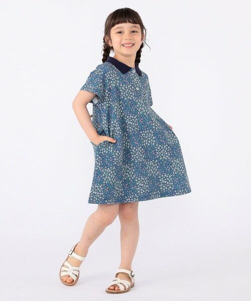 SHIPS / シップス ミニ丈・ひざ丈ワンピース | SHIPS KIDS:100〜130cm / フラワー ポロシャツ ワンピース | 詳細26