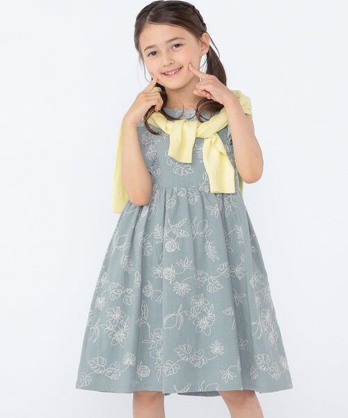 SHIPS / シップス ロング・マキシ丈ワンピース | SHIPS KIDS:100〜130cm /エンブロイダリー ワンピース | 詳細25