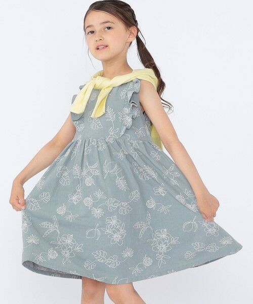 SHIPS / シップス ロング・マキシ丈ワンピース | SHIPS KIDS:100〜130cm /エンブロイダリー ワンピース | 詳細19
