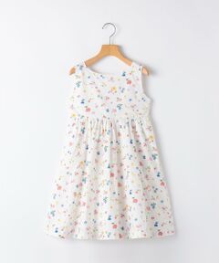 SHIPS / シップス ロング・マキシ丈ワンピース | SHIPS KIDS:80〜90cm / ノースリーブ フラワー プリント ワンピース