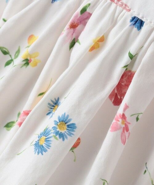 SHIPS / シップス ロング・マキシ丈ワンピース | SHIPS KIDS:80〜90cm / ノースリーブ フラワー プリント ワンピース | 詳細9