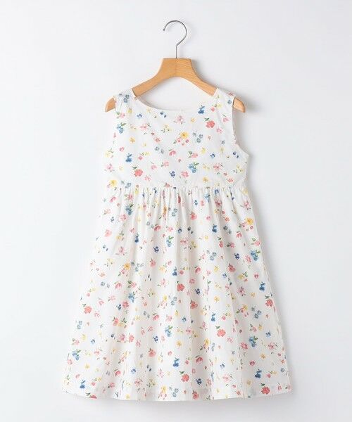 SHIPS / シップス ロング・マキシ丈ワンピース | SHIPS KIDS:100〜130cm / ノースリーブ フラワー プリント ワンピース | 詳細7