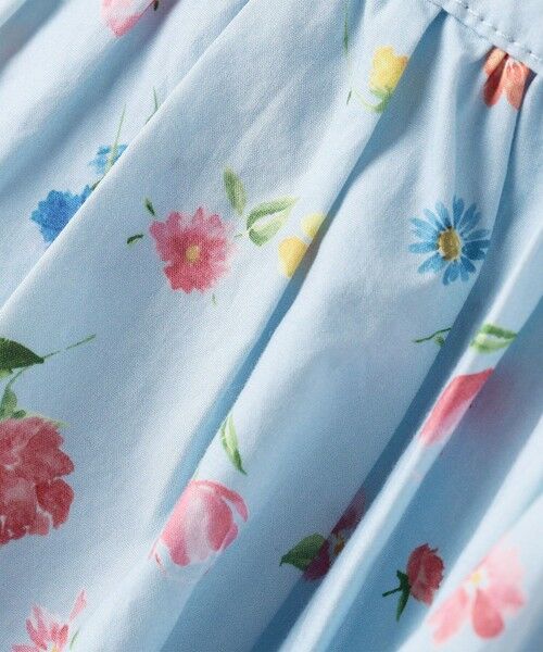 SHIPS / シップス ロング・マキシ丈ワンピース | SHIPS KIDS:100〜130cm / ノースリーブ フラワー プリント ワンピース | 詳細10