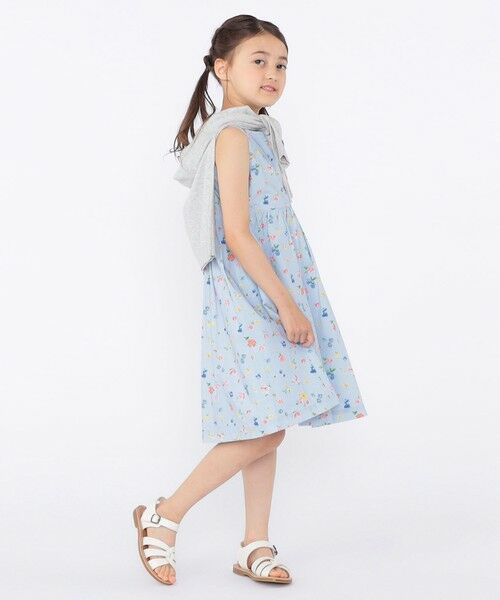 SHIPS / シップス ロング・マキシ丈ワンピース | SHIPS KIDS:100〜130cm / ノースリーブ フラワー プリント ワンピース | 詳細23