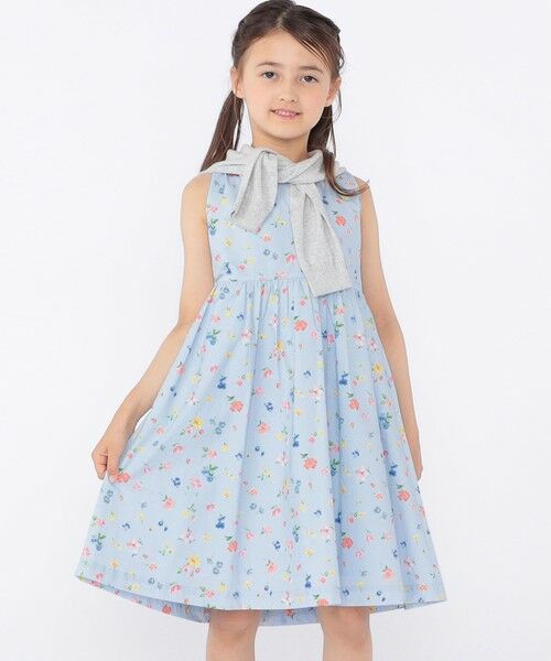 SHIPS / シップス ロング・マキシ丈ワンピース | SHIPS KIDS:100〜130cm / ノースリーブ フラワー プリント ワンピース | 詳細19