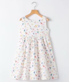 SHIPS / シップス ロング・マキシ丈ワンピース | SHIPS KIDS:140〜150cm / ノースリーブ フラワー プリント ワンピース