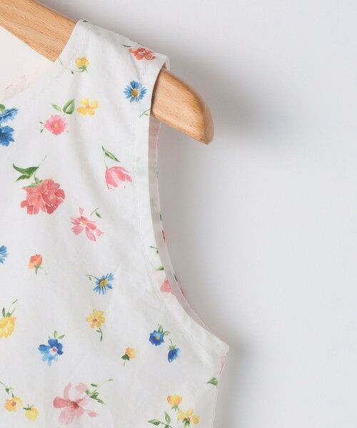 SHIPS / シップス ロング・マキシ丈ワンピース | SHIPS KIDS:140〜150cm / ノースリーブ フラワー プリント ワンピース | 詳細3