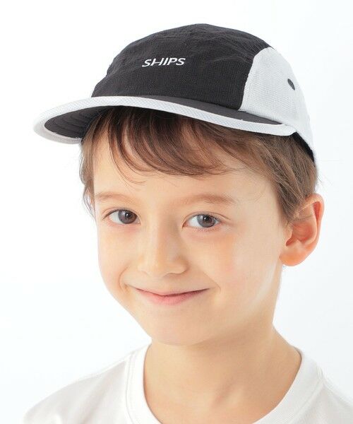 SHIPS / シップス キャップ | SHIPS KIDS:シアー メッシュ ジェットキャップ（ブラック）
