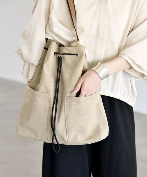 SHIPS / シップス トートバッグ | 《予約》quaranciel: ポケット ラインベルト ワンハンドル トート バッグ（A4対応） | 詳細12