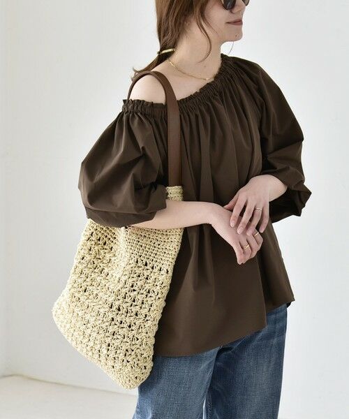 SHIPS / シップス シャツ・ブラウス | 《予約》quaranciel:〈接触冷感/UVカット/撥水加工〉ギャザー オフショル ラッシュガード ブラウス | 詳細11