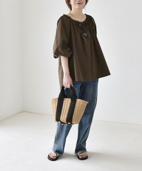 SHIPS / シップス シャツ・ブラウス | 《予約》quaranciel:〈接触冷感/UVカット/撥水加工〉ギャザー オフショル ラッシュガード ブラウス | 詳細14