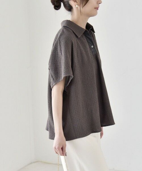 SHIPS / シップス シャツ・ブラウス | 《予約》quaranciel:〈手洗い可能〉コットン 刺繍 スキッパー ギャザー プルオーバー シャツ | 詳細17