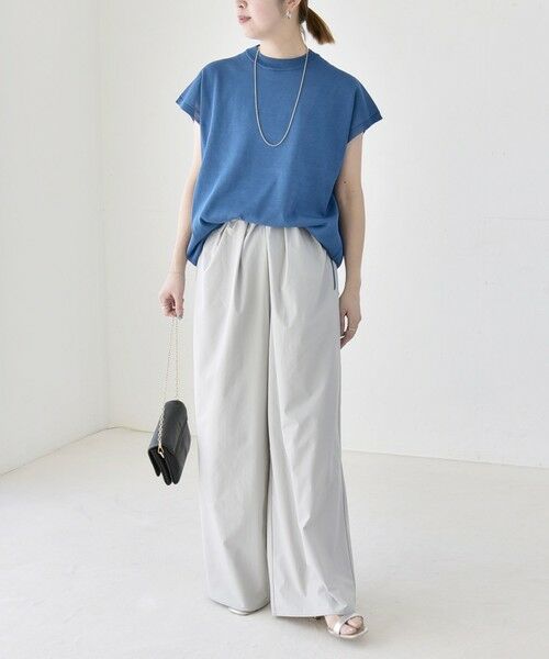 SHIPS / シップス その他パンツ | 《予約》quaranciel:〈接触冷感/UVカット/撥水加工〉ラッシュガード ギャザー ワイド イージー パンツ | 詳細1