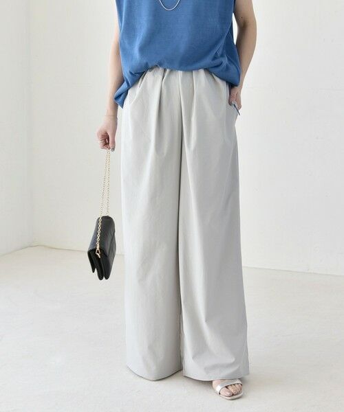 SHIPS / シップス その他パンツ | 《予約》quaranciel:〈接触冷感/UVカット/撥水加工〉ラッシュガード ギャザー ワイド イージー パンツ | 詳細4