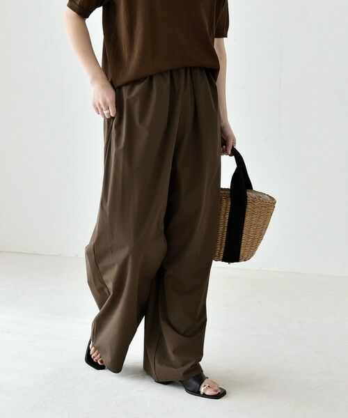 SHIPS / シップス その他パンツ | 《予約》quaranciel:〈接触冷感/UVカット/撥水加工〉ラッシュガード ギャザー ワイド イージー パンツ | 詳細15