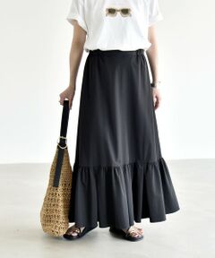 SHIPS / シップス ミニ・ひざ丈スカート | 《予約》quaranciel:〈接触冷感/UVカット/撥水〉マルチファンクション ティアードスカート