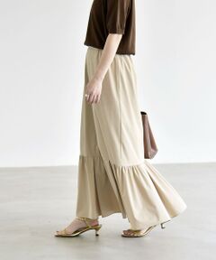 SHIPS / シップス ミニ・ひざ丈スカート | 《予約》quaranciel:〈接触冷感/UVカット/撥水〉マルチファンクション ティアードスカート
