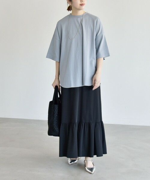 SHIPS / シップス ミニ・ひざ丈スカート | quaranciel:〈接触冷感/UVカット/撥水〉マルチファンクション ティアード スカート | 詳細9
