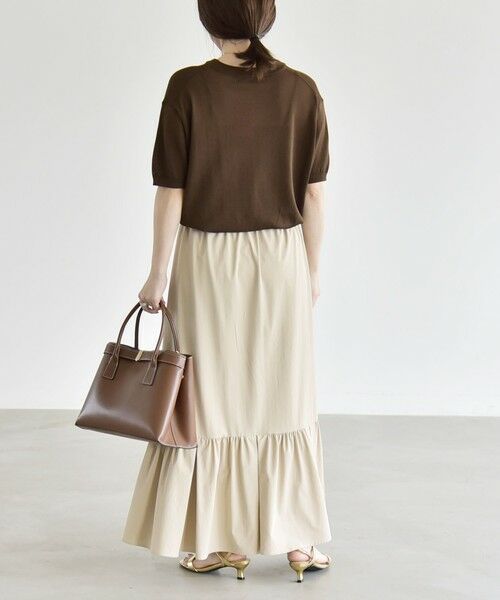 SHIPS / シップス ミニ・ひざ丈スカート | 《予約》quaranciel:〈接触冷感/UVカット/撥水〉マルチファンクション ティアードスカート | 詳細10