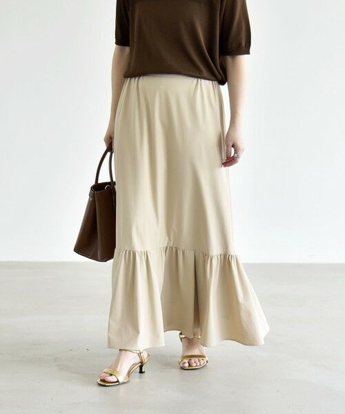 SHIPS / シップス ミニ・ひざ丈スカート | 《予約》quaranciel:〈接触冷感/UVカット/撥水〉マルチファンクション ティアードスカート | 詳細11