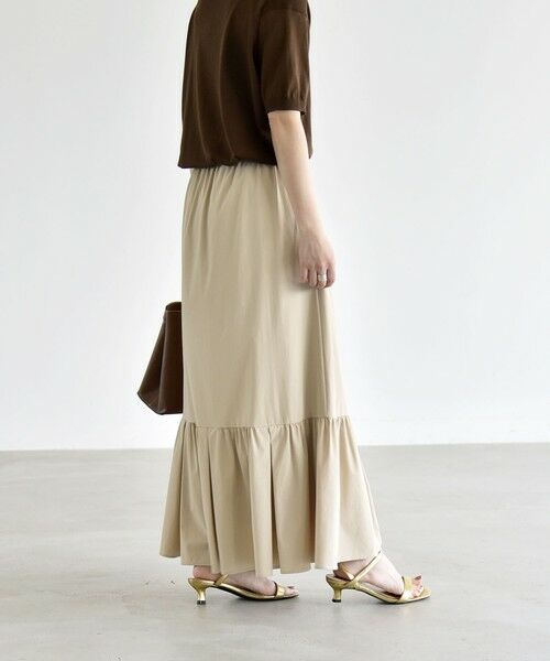 SHIPS / シップス ミニ・ひざ丈スカート | 《予約》quaranciel:〈接触冷感/UVカット/撥水〉マルチファンクション ティアードスカート | 詳細14