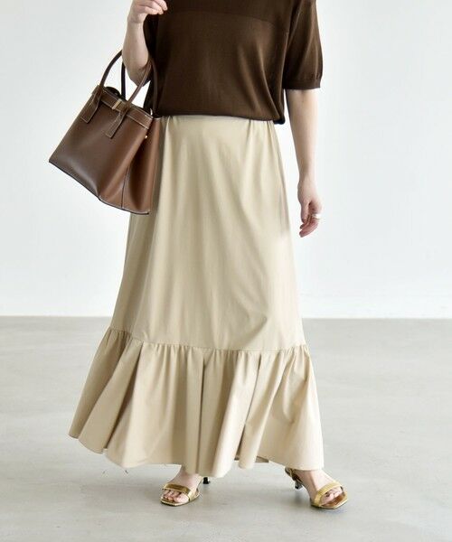 SHIPS / シップス ミニ・ひざ丈スカート | 《予約》quaranciel:〈接触冷感/UVカット/撥水〉マルチファンクション ティアードスカート | 詳細17