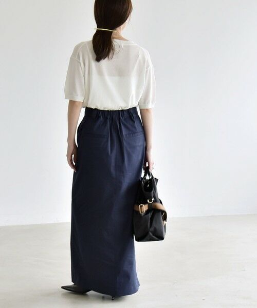 SHIPS / シップス ロング・マキシ丈スカート | 《予約》quaranciel:〈洗濯機可能〉フロントボタン Iライン タイト スカート | 詳細13