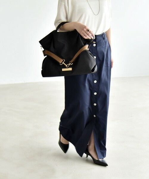 SHIPS / シップス ロング・マキシ丈スカート | 《予約》quaranciel:〈洗濯機可能〉フロントボタン Iライン タイト スカート | 詳細17