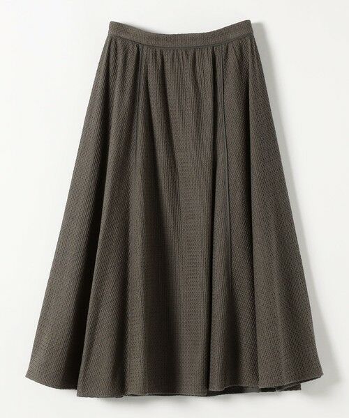 SHIPS / シップス ミニ・ひざ丈スカート | 《予約》quaranciel:〈手洗い可能〉コットン 刺繍 パイピング フレア スカート | 詳細7