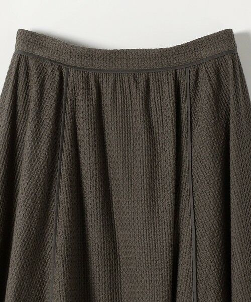 SHIPS / シップス ミニ・ひざ丈スカート | 《予約》quaranciel:〈手洗い可能〉コットン 刺繍 パイピング フレア スカート | 詳細9