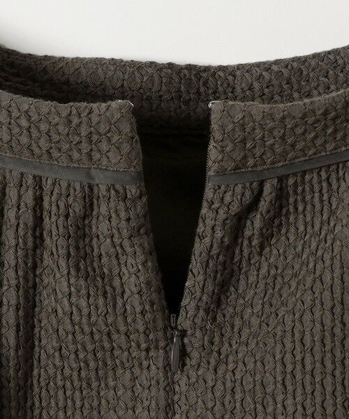 SHIPS / シップス ミニ・ひざ丈スカート | 《予約》quaranciel:〈手洗い可能〉コットン 刺繍 パイピング フレア スカート | 詳細10