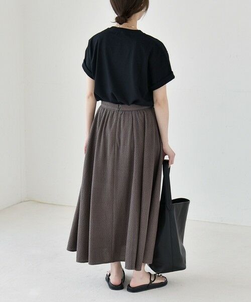 SHIPS / シップス ミニ・ひざ丈スカート | 《予約》quaranciel:〈手洗い可能〉コットン 刺繍 パイピング フレア スカート | 詳細2