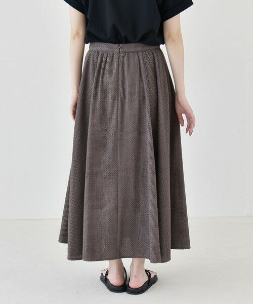 SHIPS / シップス ミニ・ひざ丈スカート | 《予約》quaranciel:〈手洗い可能〉コットン 刺繍 パイピング フレア スカート | 詳細17