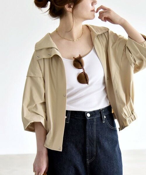 SHIPS / シップス ブルゾン | 《予約》quaranciel:〈接触冷感/UVカット/撥水〉マルチファンクション ライト ブルゾン | 詳細3
