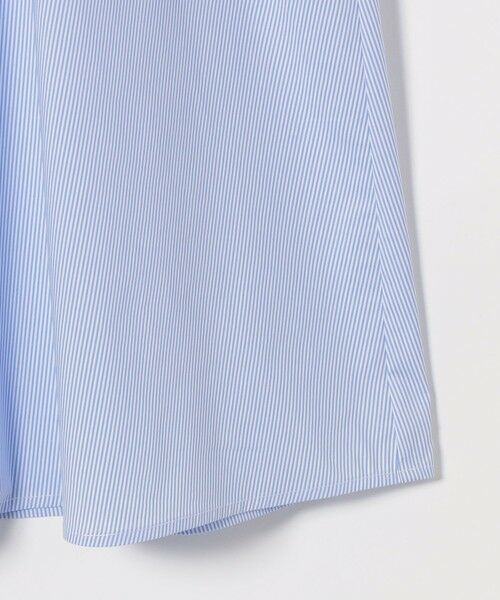 SHIPS / シップス ロング・マキシ丈ワンピース | 《予約》quaranciel:〈洗濯機可能〉ストライプ フラワー刺繍 スキッパー シャツ ワンピース | 詳細16