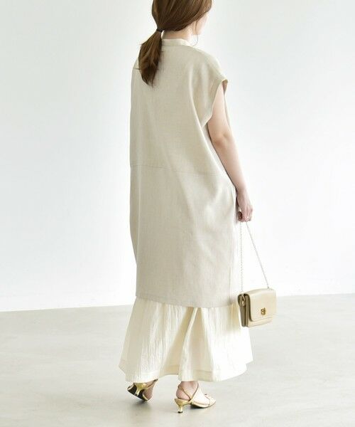 SHIPS / シップス ロング・マキシ丈ワンピース | 《予約》quaranciel:〈洗濯機可能〉スキッパー ワンピース＆イージー ワイドパンツ セットアップ | 詳細13