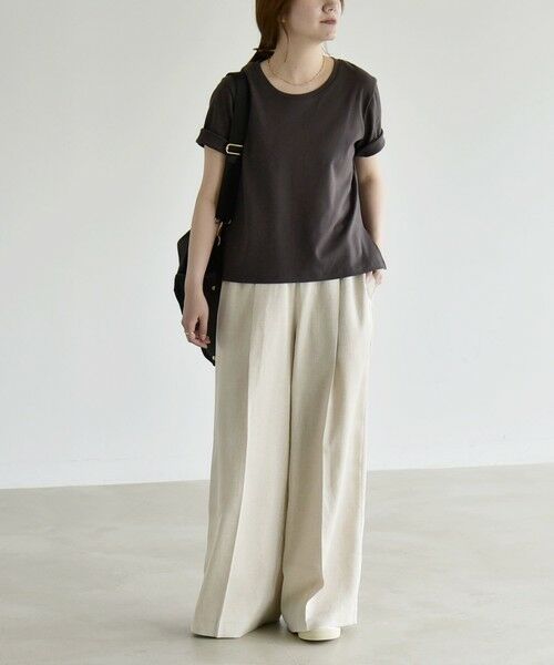 SHIPS / シップス ロング・マキシ丈ワンピース | 《予約》quaranciel:〈洗濯機可能〉スキッパー ワンピース＆イージー ワイドパンツ セットアップ | 詳細14