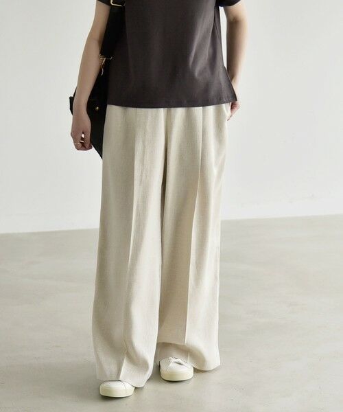 SHIPS / シップス ロング・マキシ丈ワンピース | 《予約》quaranciel:〈洗濯機可能〉スキッパー ワンピース＆イージー ワイドパンツ セットアップ | 詳細16