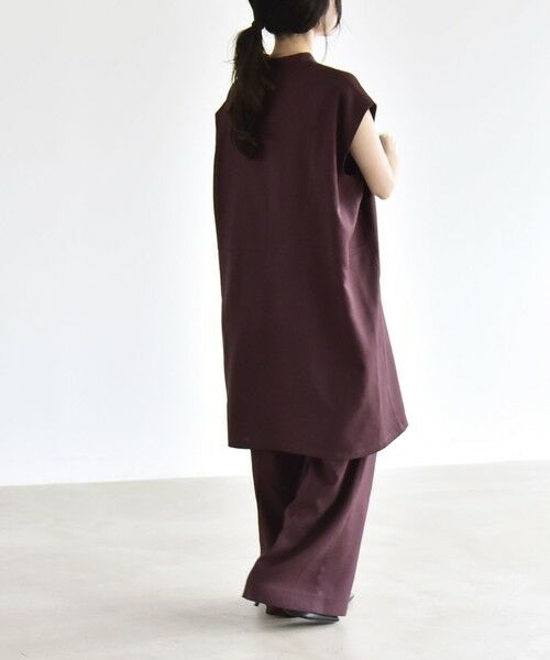 SHIPS / シップス ロング・マキシ丈ワンピース | 《予約》quaranciel:〈洗濯機可能〉スキッパー ワンピース＆イージー ワイドパンツ セットアップ | 詳細29