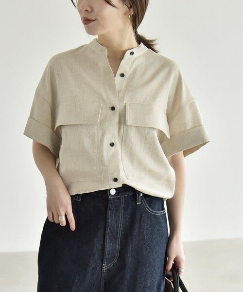 SHIPS / シップス ロング・マキシ丈ワンピース | 《予約》quaranciel:〈洗濯機可能〉ポケットドロスト シャツ＆イージー ワイドパンツ セットアップ | 詳細12