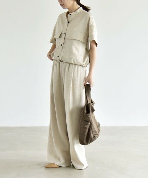 SHIPS / シップス ロング・マキシ丈ワンピース | 《予約》quaranciel:〈洗濯機可能〉ポケットドロスト シャツ＆イージー ワイドパンツ セットアップ | 詳細2