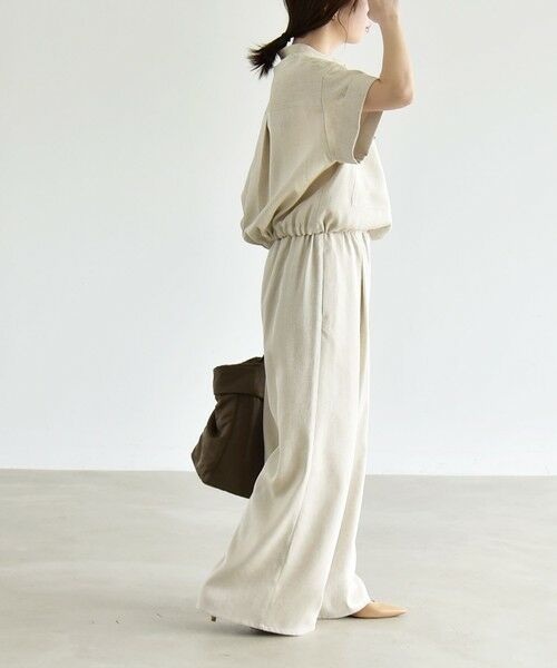 SHIPS / シップス ロング・マキシ丈ワンピース | 《予約》quaranciel:〈洗濯機可能〉ポケットドロスト シャツ＆イージー ワイドパンツ セットアップ | 詳細4