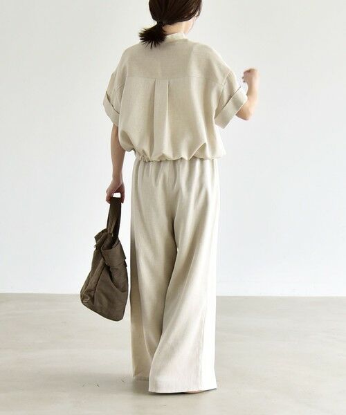 SHIPS / シップス ロング・マキシ丈ワンピース | 《予約》quaranciel:〈洗濯機可能〉ポケットドロスト シャツ＆イージー ワイドパンツ セットアップ | 詳細5