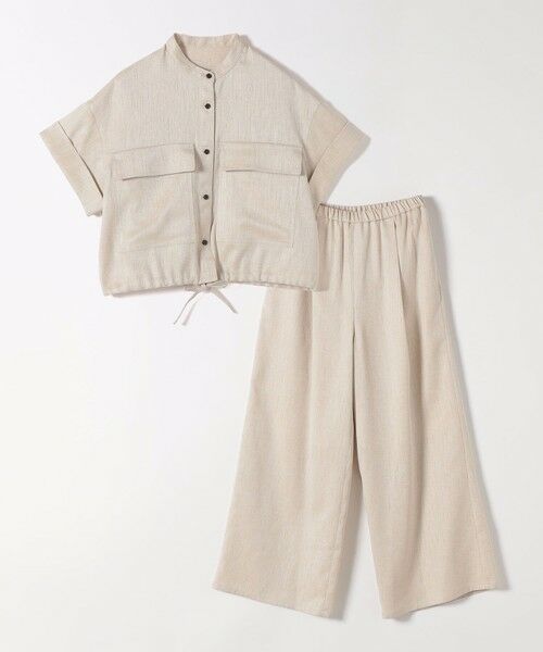 SHIPS / シップス ロング・マキシ丈ワンピース | 《予約》quaranciel:〈洗濯機可能〉ポケットドロスト シャツ＆イージー ワイドパンツ セットアップ | 詳細18