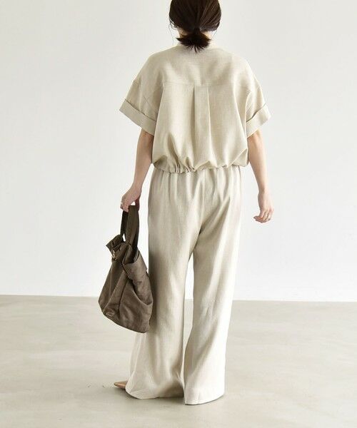 SHIPS / シップス ロング・マキシ丈ワンピース | 《予約》quaranciel:〈洗濯機可能〉ポケットドロスト シャツ＆イージー ワイドパンツ セットアップ | 詳細6